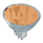 50W Bi-Pin MR16 Halogen Bulb in Orange