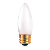 25W Incandescent Torpedo Chandelier Bulb with E26 Base in Frost