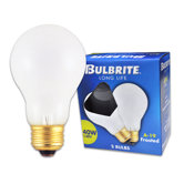 40W Long Life General Service Standard A19 Incandescent Bulb in Frost (Pack of 2)