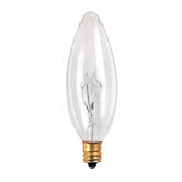 40W Incandescent Torpedo Chandelier Bulb in Clear