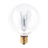 G16 Globe Candelabra Light Incandescent Bulb