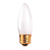 60W Incandescent Torpedo Chandelier Bulb with Medium E26 Base in Frost