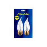 Incandescent Flame-Tip Chandelier Bulb