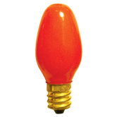 7W C7 Christmas Light in Ceramic Orange
