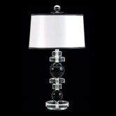 Deco One Light Table Lamp in Silver