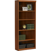 5-Shelf Bookcase in Expert Plum