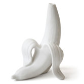 Banana Bud Vase in White