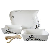 3-tlg. Servier Set "Ocean Madelaine"