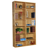 Heirloom 85.5" H Double Bookcase in Oak Veneer