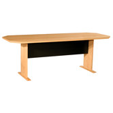 Modular Real Oak Wood Veneer Panel Conference Table