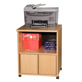 Modular Real Oak Wood Veneer Oak Panel Machine Cart