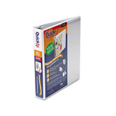Quick Fit D-Ring View Binder, 1-1/2" Capacity, White