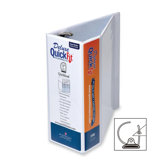 Deluxe Binder, D-Ring, 5", 11-1/4"x11-3/4", White