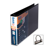 Legal-Size Binders, Round Ring,1-1/2" Cap, 8-1/2"x14", Black