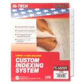 Index Dividers,Laser/Inkjet,Unpunched,8-Tab,5 Sets/PK,White
