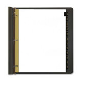Index Dividers, Preprinted, Jan-Dec, 11"x8-1/2", Black Leather