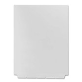Index Dividers, Blank Bottom Tabs, 1/5 Cut, Letter, 25/ST, White