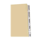 Binder Index Tabs, 5 Tab, Letter