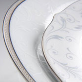 Regina Platinum Handled Hostess Round Serving Tray