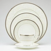 Satin Lace 20 Piece Dinnerware Set