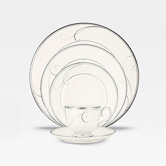 Platinum Wave 20 Piece Dinnerware Set
