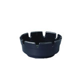 Round Black Plastic Ashtray