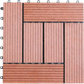 Six Piece Composite Bamboo Deck Tile