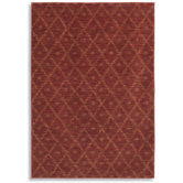 Woven Impressions Diamond Ikat Chili Pepper Rug