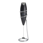 Black Oval Frother with Stand