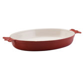 Stoneware 3 Qt. Oval Au Gratin