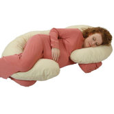 Organic Smart  Snoogle Body Pillow in Natural Ivory