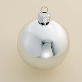 Shatterproof Shiny Silver Ball Ornament (Set of 40)
