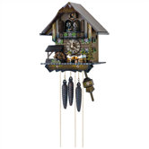12" Cuckoo Clock with 4 Moving Beer Drinkers