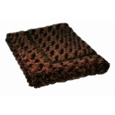 Swirl Mink Trundle Dog Blanket in Brown