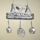 Sonoma 8 Sided Hanging Pot Rack with 2 Lights