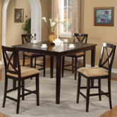 Jackson 5 Piece Counter Height Dining Set