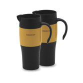 Travel Mug in Yellow (Set of 2)