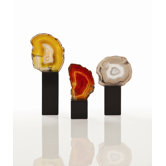 Fergie Agate 3 Piece Slice Sculpture Set