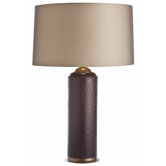 Isaac Croc Embossed Leather Lamp