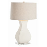 Tahoma Pinched Edge Porelain / Acrylic Lamp