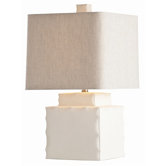 Thorpe Pinched Edge Porcelain Lamp