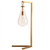 Sabine Iron / Glass Desk Lamp