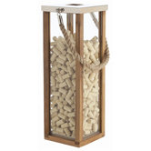 Tate Glass / Wood / Steel Lantern