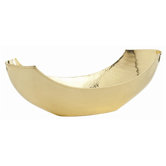 Swain Large Hammered Polished Brass Bowl