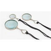 Radley Polished Nickel Magnifying Glass (Set of 3)