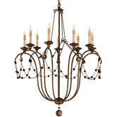 Devon 9 Light Iron Chandelier