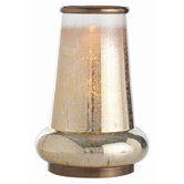 Anejo Glass / Brass Hurricane / Vase