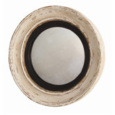 Saintes Painted Hand Carved Solid Wood Convex Mirror