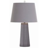 Bernadette Gunmetal Etched Table Lamp