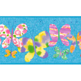 Whimsical Children's Vol. 1 Butterfly Border in Blue